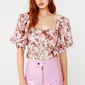 Houston lace up crop top